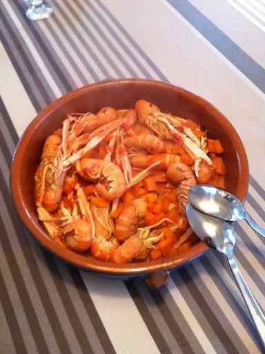 Langoustines flambées