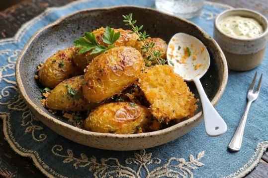 Pommes de terre croustillantes au parmesan