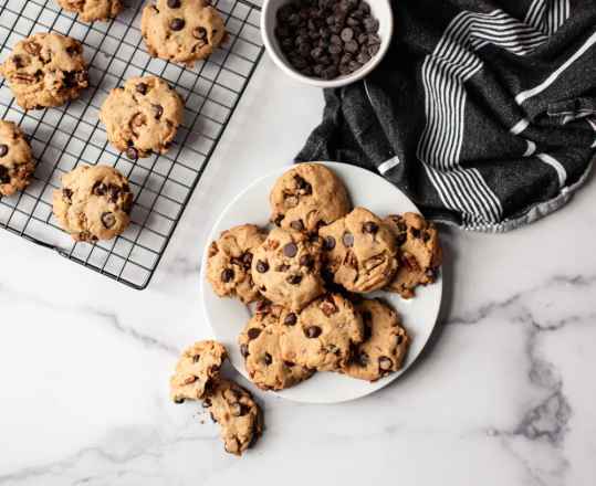 cookies aux pépites de chocolat et noix de pécan