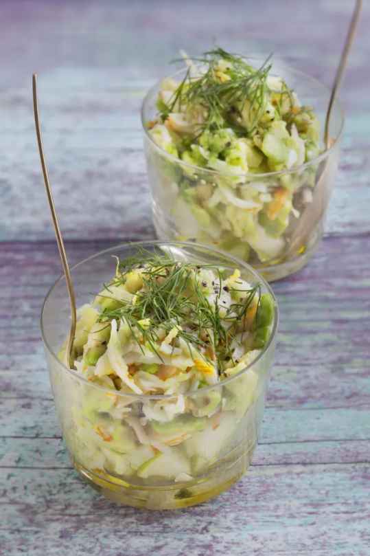 Tartare d'avocat à la pomme verte