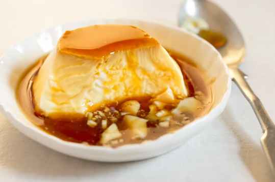 Flan aux oeufs maison au Cooking Chef