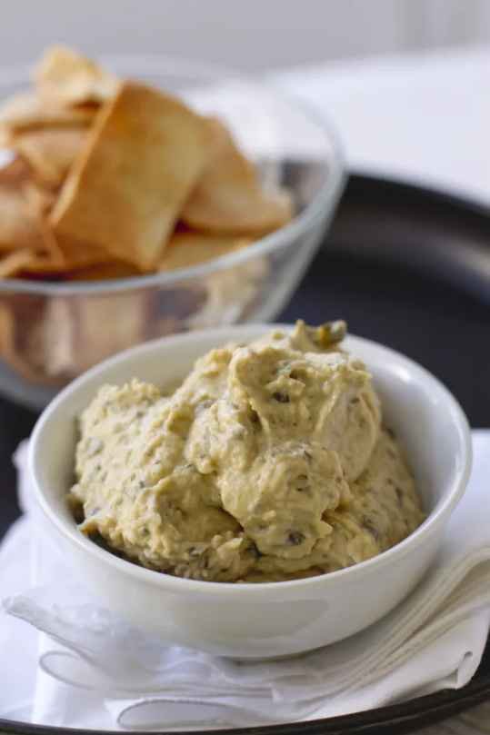 Caviar d'artichauts au basilic au cooking chef