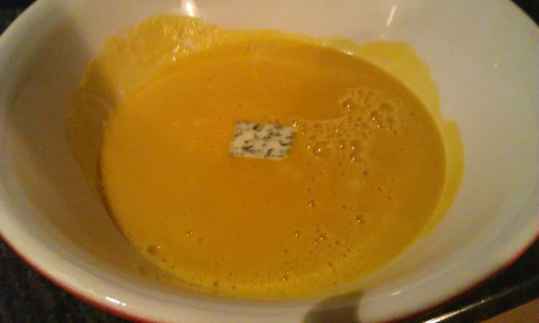 Soupe de courge à la fourme de Montbrison