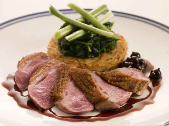 Magrets de canard au cassis