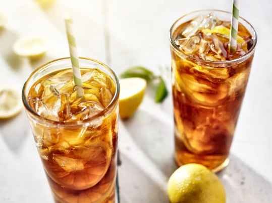 thé glacé aromatisé