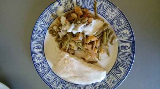 Escalope de dinde et sa poelée basquaise