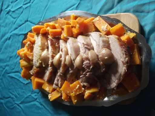 Rôti de porc à la mayonnaise et à la bière blonde
