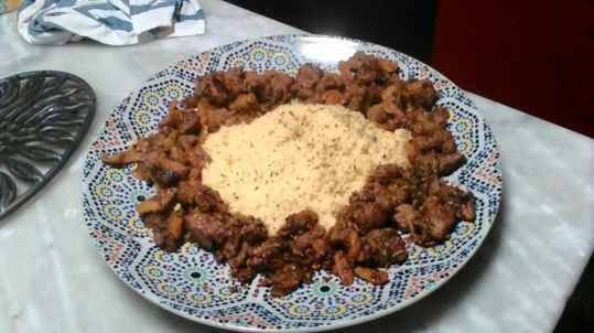 Tajine d'agneau aux abricots secs et aux épices