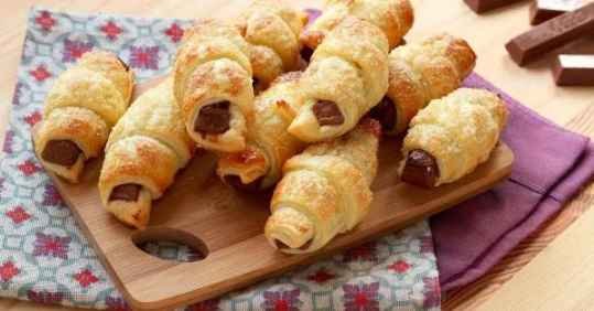 Mini-croissants au chocolat Kit Kat