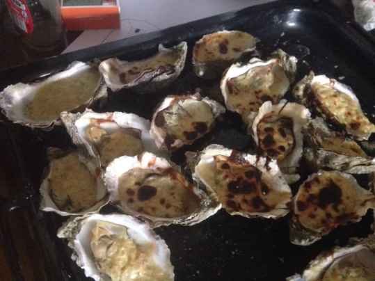 huîtres gratinées au curry