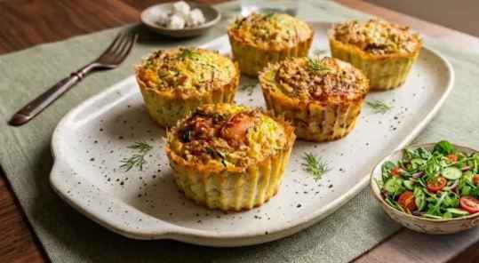Muffins salés au quinoa et à la courgette à l’Airfryer