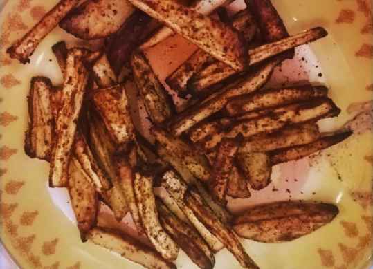 Frites de panais au four