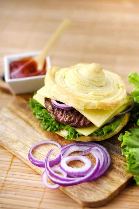 Burger feuilleté
