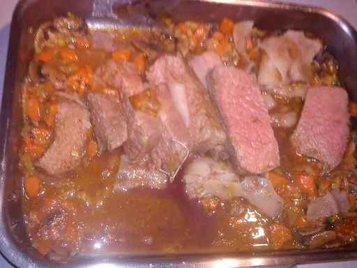 Rôti de boeuf au Madère