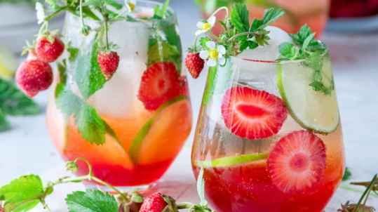 Limonade fraise et citron vert