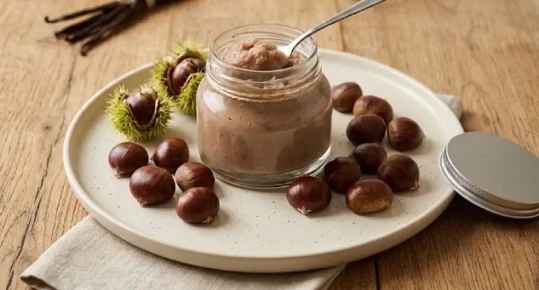 Crème de châtaignes maison à la vanille