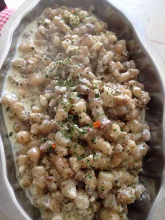 Poêlée de crosnes à la crème