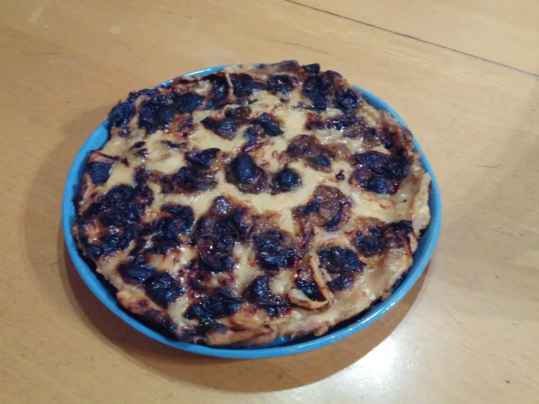 Tarte aux quetsches et crème pâtissière