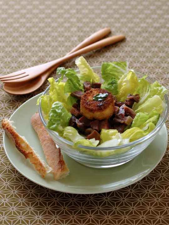 Salade de chèvres chauds