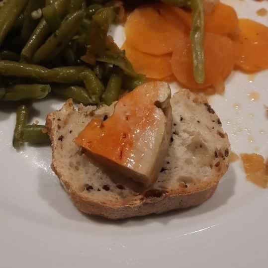 Foie de lotte mariné