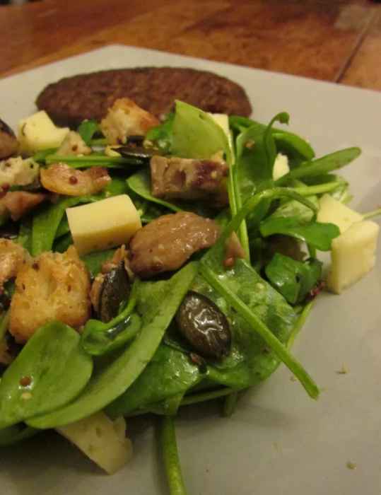 Salade de pourpier aux châtaignes