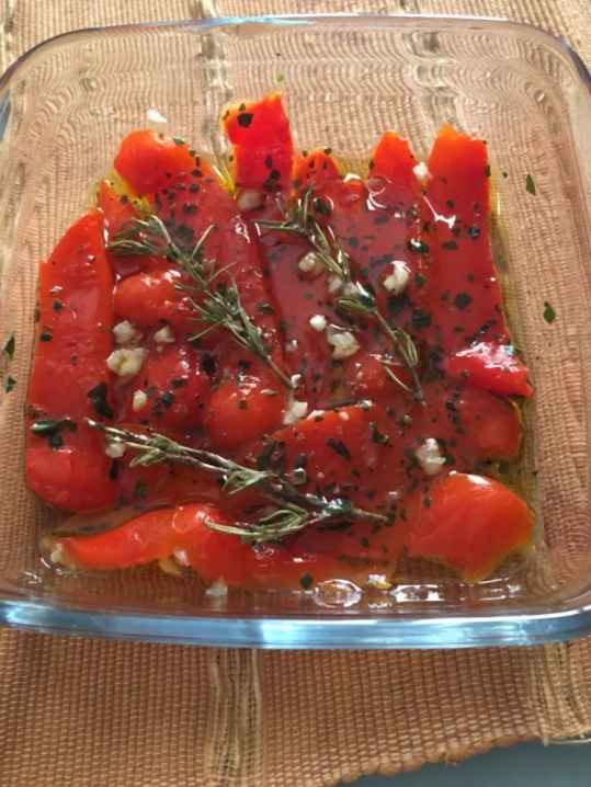 Poivrons marinés