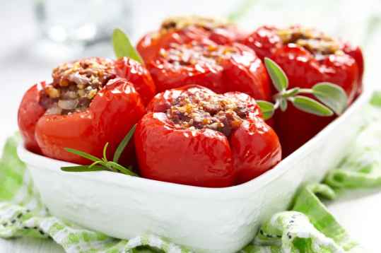 Poivrons farcis aux restes