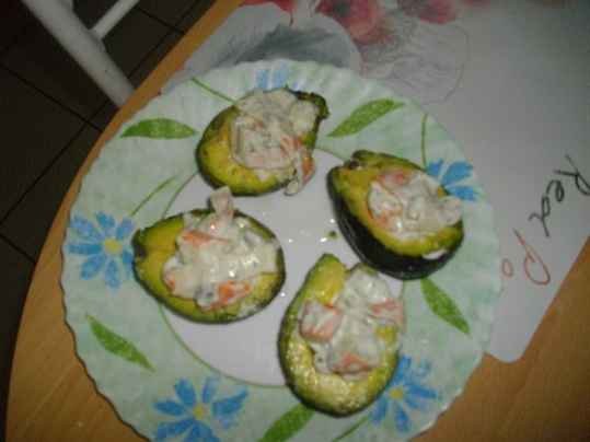 Avocat au surimi et tzatziki