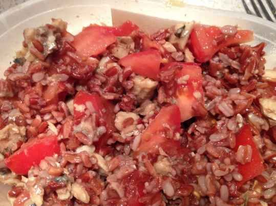 Salade de riz rouge à la sardine
