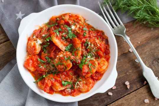 Gambas à l'armoricaine au cookeo