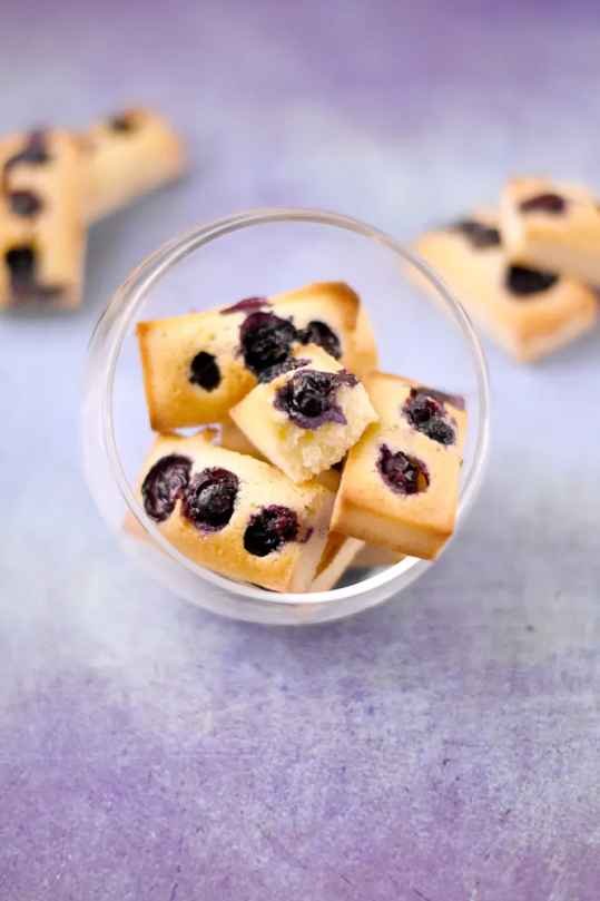 Financiers aux myrtilles