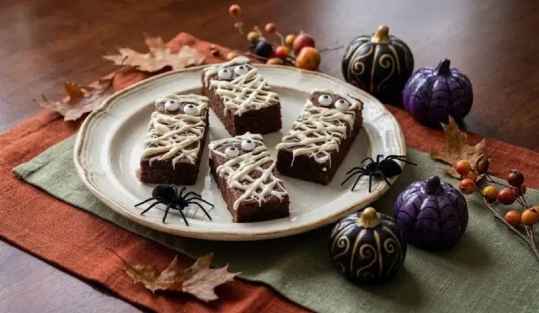 Brownie Momie Ultra Chocolaté pour Halloween