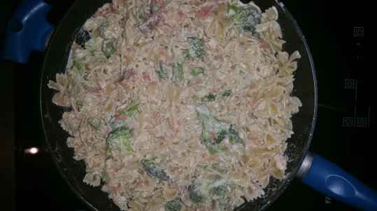 Pâtes au saumon et brocolis