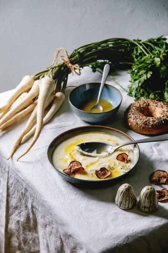 Soupe aux panais et topinambours