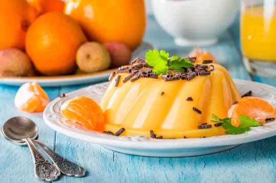 Pudding léger à l'orange