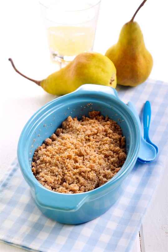 crumble à la poire