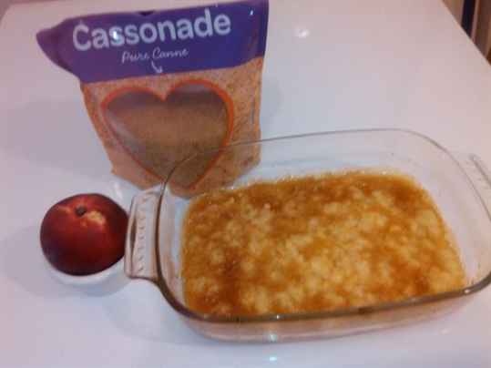 Crumble express aux nectarines
