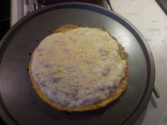 Omelette carbonara