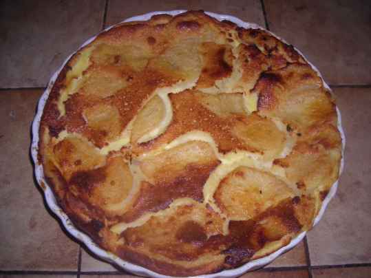 Flan aux poires à la poudre d'amandes