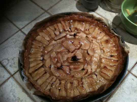 Tarte chaud-froid crevettes & courgettes