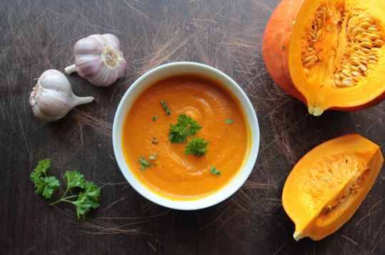 Soupe de potimarron au lait d'amande