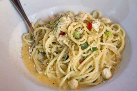 Linguines aux endives et chair d'écrevisse au thermomix