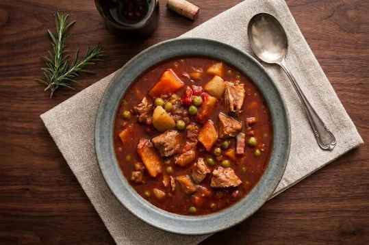 Bourguignon de dinde aux champignons