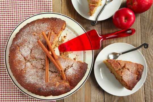 Gâteau sans oeufs aux pommes