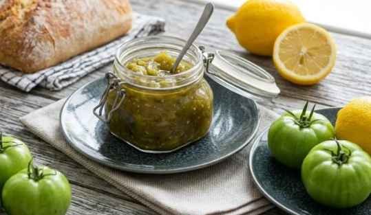 Confiture de tomates vertes au citron