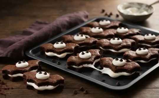 Mini-Sandwichs Chauve-Souris au Brownie