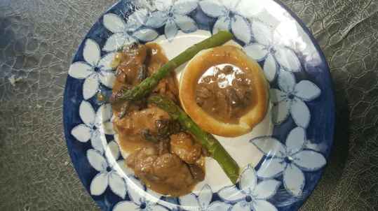 Ris de veau aux asperges vertes