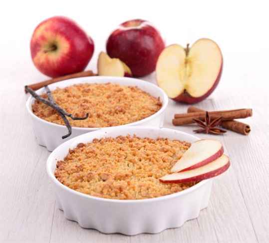 Crumble pomme cannelle gingembre de sandy