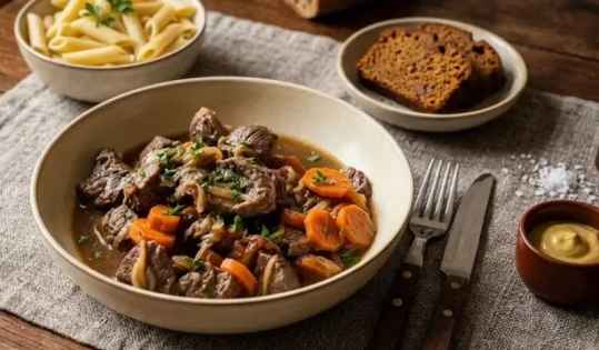 Carbonnade express : joues de porc à la bière au Cookéo