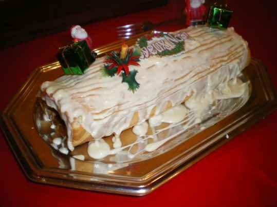 Bûche de Noël au café - chocolat noisette
